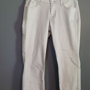 Shimmery white Rock star super skinny jeans